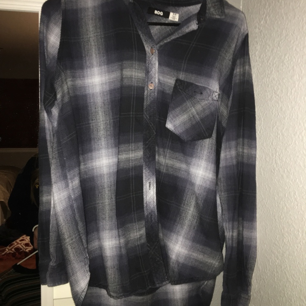 Urban outfitters blueish gray flannel